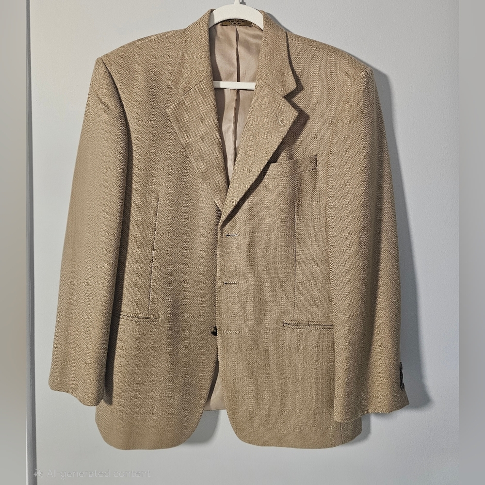 Lanificio Campore Classic Preloved Tan Men's Blazer SZ 38S